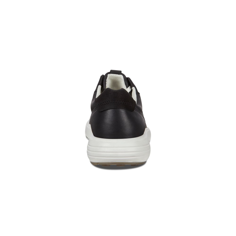 Womens Sneakers - ECCO Soft 7 Runner - Black - 9546TEHKJ